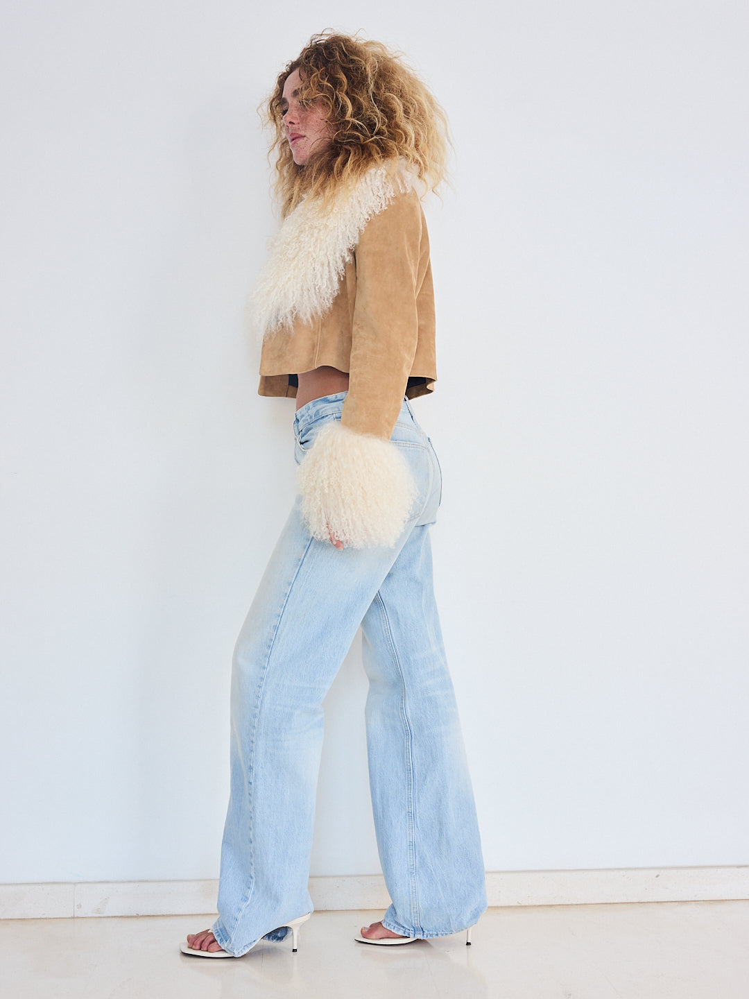 *Pre-Order*: Mongolian Suede Jacket - Beige