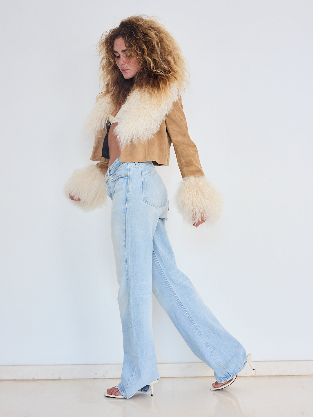 *Pre-Order*: Mongolian Suede Jacket - Beige