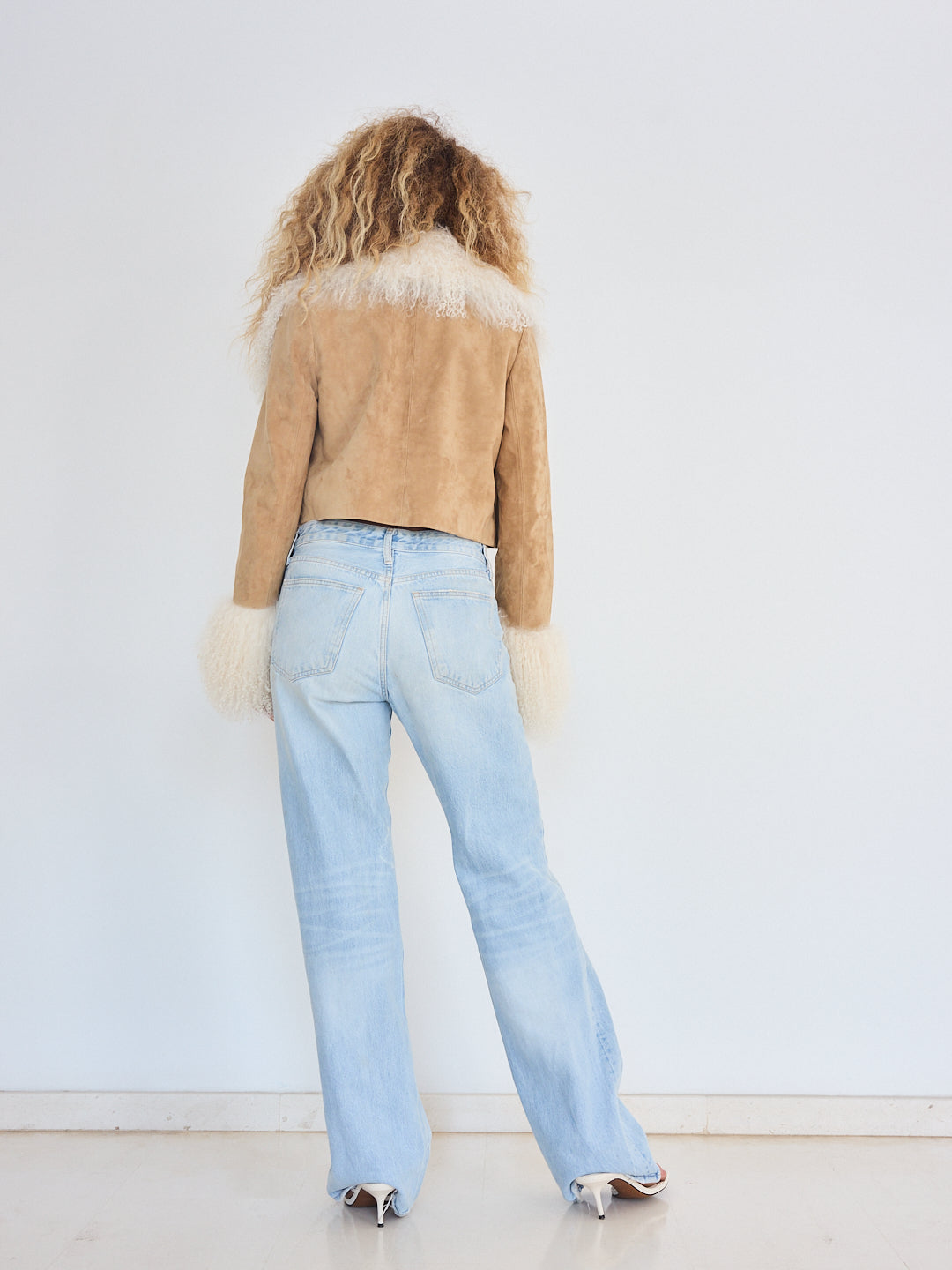 *Pre-Order*: Mongolian Suede Jacket - Beige