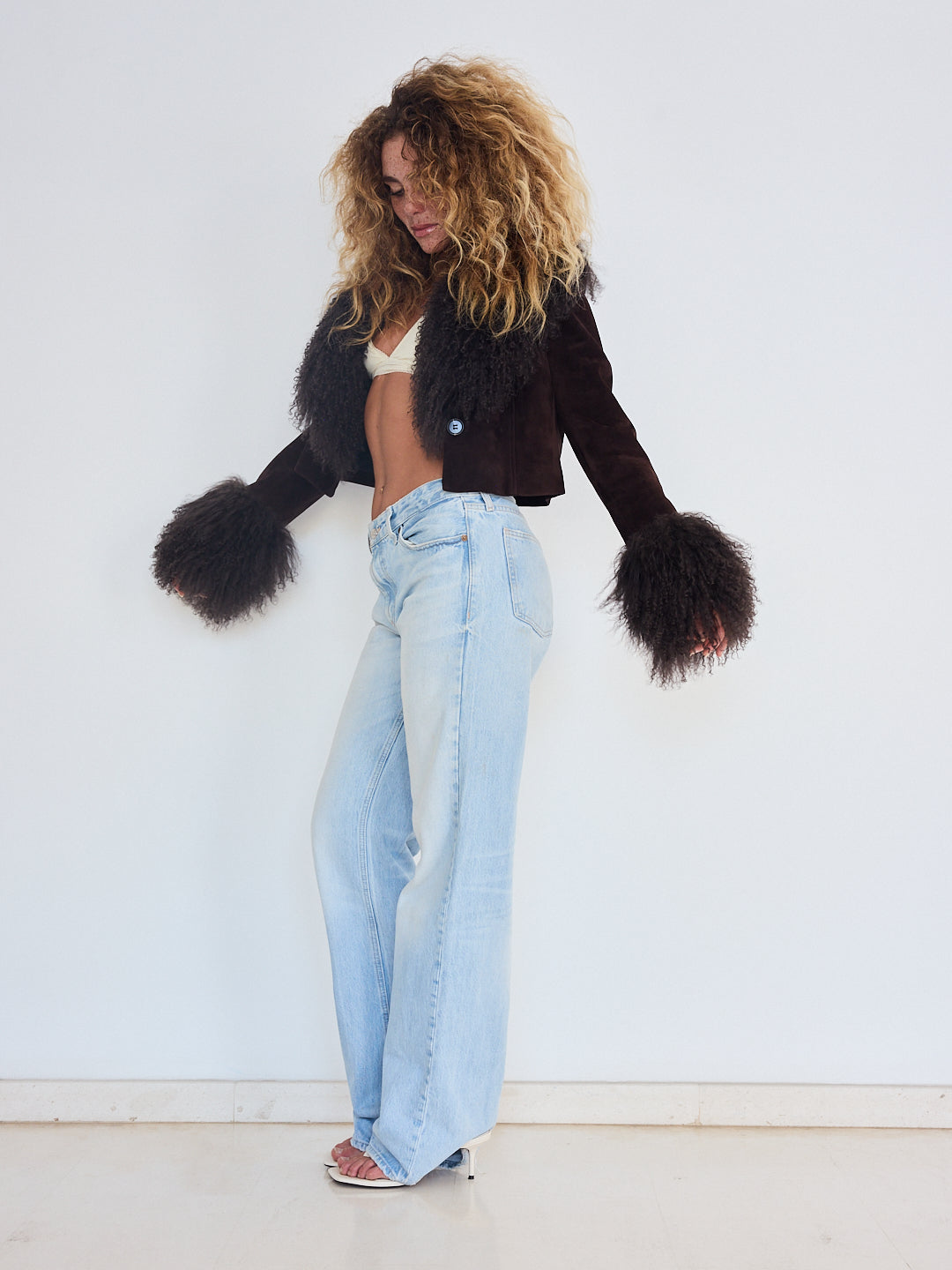 *Pre-Order*: Mongolian Suede Jacket - Chocolate